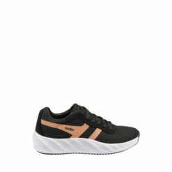 Gola Black Ladies Mesh Running Trainers