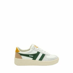 Gola White Grandslam Trident Lace-Up Trainers -Gola Shop unnamed file 1057