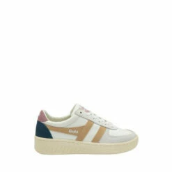 Gola White Ladies' Grandslam Trident Lace-Up Trainers 6 Gola White Ladies' Grandslam Trident Lace-Up Trainers -Gola Shop unnamed file 1067