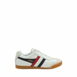Gola White Harrier Leather Lace-Up Trainers -Gola Shop unnamed file 1072