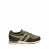 Gola Green Atlanta Nylon Lace-Up Trainers
