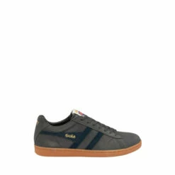Gola Grey Men's Equipe Suede Lace-Up Trainers