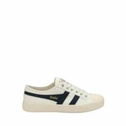 Gola White Ladies' Coaster Canvas Lace-Up Trainers