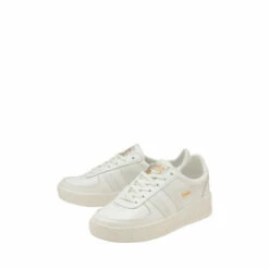 Gola White Grandslam Leather Lace-Up Trainers -Gola Shop unnamed file 1174