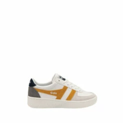 Gola White Grandslam TridentLadies' Lace-Up Trainers