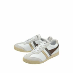 Gola White Harrier Leather Trident Ladies' Leather Lace-Up Trainers 3 Gola White Harrier Leather Trident Ladies' Leather Lace-Up Trainers -Gola Shop unnamed file 1216