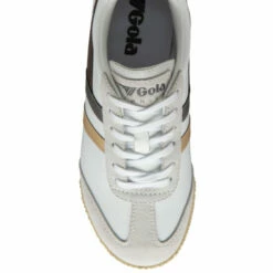 Gola White Harrier Leather Trident Ladies' Leather Lace-Up Trainers 5 Gola White Harrier Leather Trident Ladies' Leather Lace-Up Trainers -Gola Shop unnamed file 1218