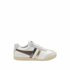 Gola White Harrier Leather Trident Ladies' Leather Lace-Up Trainers 6 Gola White Harrier Leather Trident Ladies' Leather Lace-Up Trainers -Gola Shop unnamed file 1219