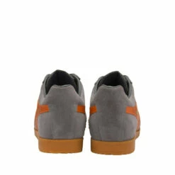 Gola Ash And Orange Men's Harrier Suede Lace-Up Trainers -Gola Shop unnamed file 122