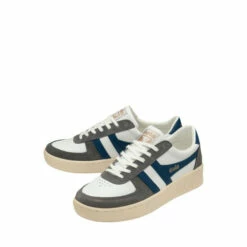 Gola White Men's Grandslam Quadrant Lace-Up Trainers -Gola Shop unnamed file 1226