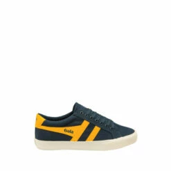 Gola Navy And Sun Men's Varsity Canvas Lace-Up Trainers