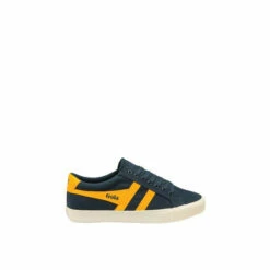 Gola Navy And Sun Men's Varsity Canvas Lace-Up Trainers -Gola Shop unnamed file 1234
