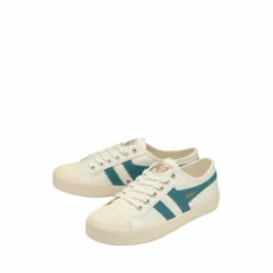 Gola White Ladies' Coaster Canvas Lace-Up Trainers -Gola Shop unnamed file 1243