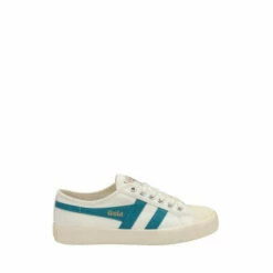 Gola White Ladies' Coaster Canvas Lace-Up Trainers -Gola Shop unnamed file 1246