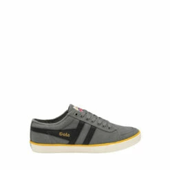 Gola Grey Men's Comet Canvas Lace-Up Trainers
