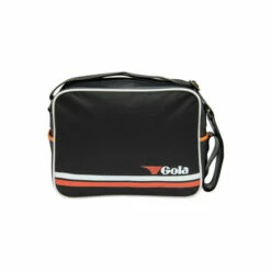 Gola Black Redford Strip Messenger Bag