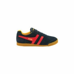 Gola Ash And Orange Men's Harrier Suede Lace-Up Trainers -Gola Shop unnamed file 132