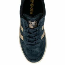 Gola Blue Grandslam Pearl Ladies' Suede Lace-Up Trainers -Gola Shop unnamed file 163