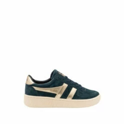Gola Blue Grandslam Pearl Ladies' Suede Lace-Up Trainers -Gola Shop unnamed file 164