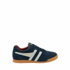 Gola Blue Men's Harrier Suede Lace-Up Trainers