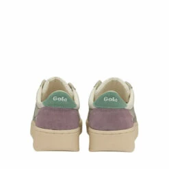 Gola White & Grey Ladies' Grandslam Trident Lace-Up Trainers -Gola Shop unnamed file 196