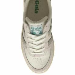 Gola White & Grey Ladies' Grandslam Trident Lace-Up Trainers -Gola Shop unnamed file 197