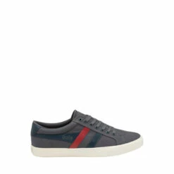 Gola Grey Men's Varsity Canvas Lace-Up Trainers