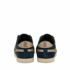 Gola Blue Ladies' Bullet Flame Suede Lace-Up Trainers -Gola Shop unnamed file 269