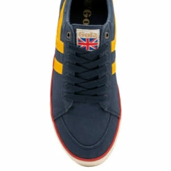 Gola Navy, Sun And Red Men's Comet Canvas Lace-Up Trainers -Gola Shop unnamed file 290