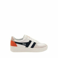Gola White Grandslam TridentLadies' Lace-Up Trainers -Gola Shop unnamed file 303