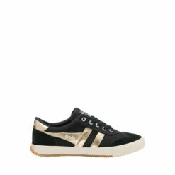 Gola Black Ladies Badminton Canvas Lace-Up Trainers -Gola Shop unnamed file 35