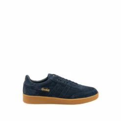 Gola Navy Contact Suede Men's Suede Lace-Up Trainers
