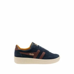 Gola Navy Grandslam Suede Men's Suede Lace-Up Trainers