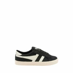 Gola Black Tennis Mark CoxLadies' Canvas Lace-Up Trainers