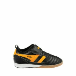 Gola Black Kids' Ceptor TX QF Quick Fasten Football Trainers