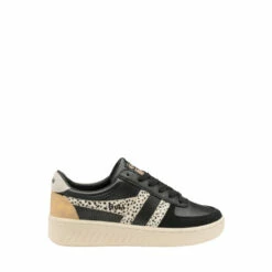 Gola Black Grandslam Tropic Ladies' Lace-Up Trainers