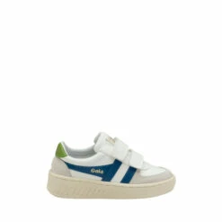 Gola White Kids Grandslam Classic Strap Trainers