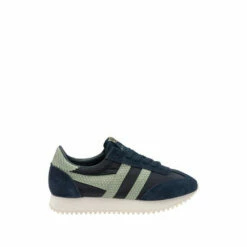 Gola Blue Boston 78 Snake Ladies' Nylon Lace-Up Trainers -Gola Shop unnamed file 614