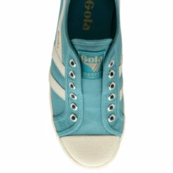 Gola Blue Ocean/Off White Ladies' Coaster Slip Canvas Lace-Up Trainers -Gola Shop unnamed file 62
