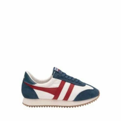 Gola Blue, Off White And Red Boston 78 Nylon LaceUp Trainers -Gola Shop unnamed file 624