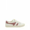 Gola Off White/Dusty Rose Tennis Mark Cox Canvas Lace-Up Trainers -Gola Shop unnamed file 661