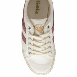 Gola Off White/Dusty Rose Tennis Mark Cox Canvas Lace-Up Trainers -Gola Shop unnamed file 664