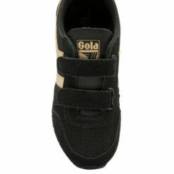 Gola Black/Gold Daytona Mirror Strap Kids Nylon Strap Trainers -Gola Shop unnamed file 669