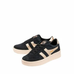 Gola Black Grandslam Pearl Suede Lace-Up Trainers -Gola Shop unnamed file 688