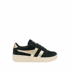 Gola Black Grandslam Pearl Suede Lace-Up Trainers -Gola Shop unnamed file 690