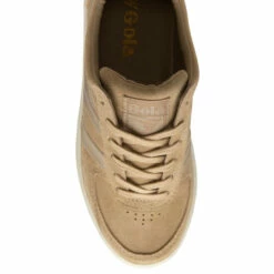 Gola Yellow Grandslam Pearl Ladies' Suede Lace-Up Trainers -Gola Shop unnamed file 707