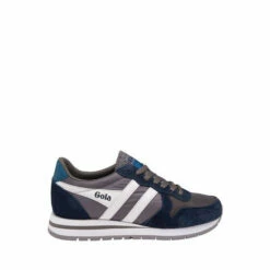 Gola Navy, Grey And White Daytona Nylon LaceUp Running Trainers -Gola Shop unnamed file 731