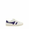 Gola White Ladies' Tennis Mark Cox Canvas Lace-Up Trainers -Gola Shop unnamed file 742