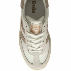 Gola White Ladies' Dropshot Lace-Up Trainers -Gola Shop unnamed file 750