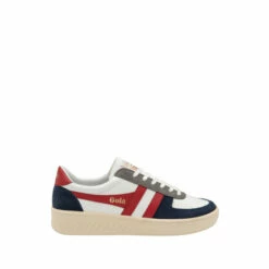 Gola White Grandslam Quadrant Men's Lace-Up Trainers